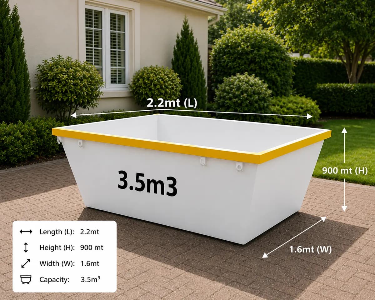 3.5m³ skip bin