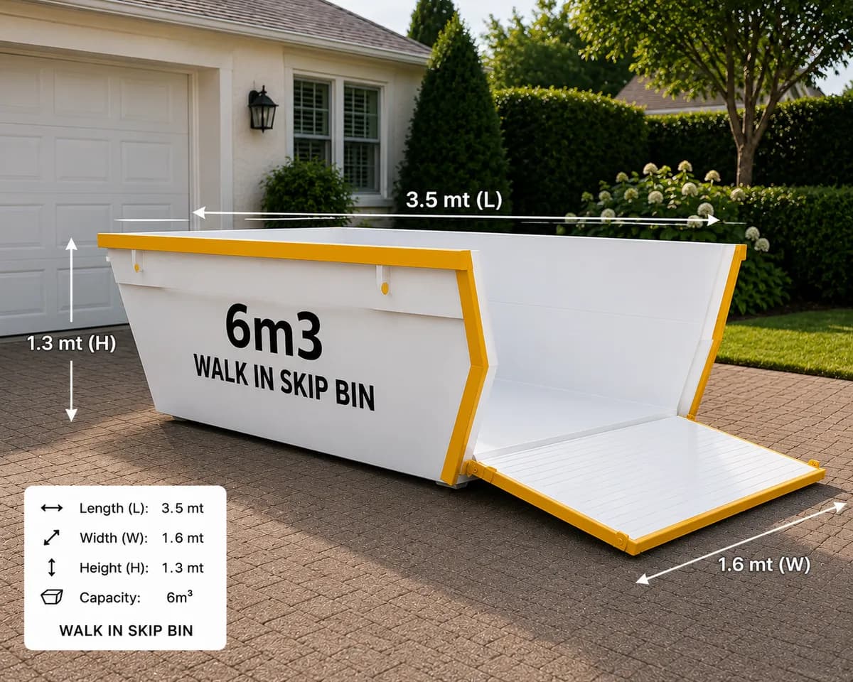 6m³ skip bin